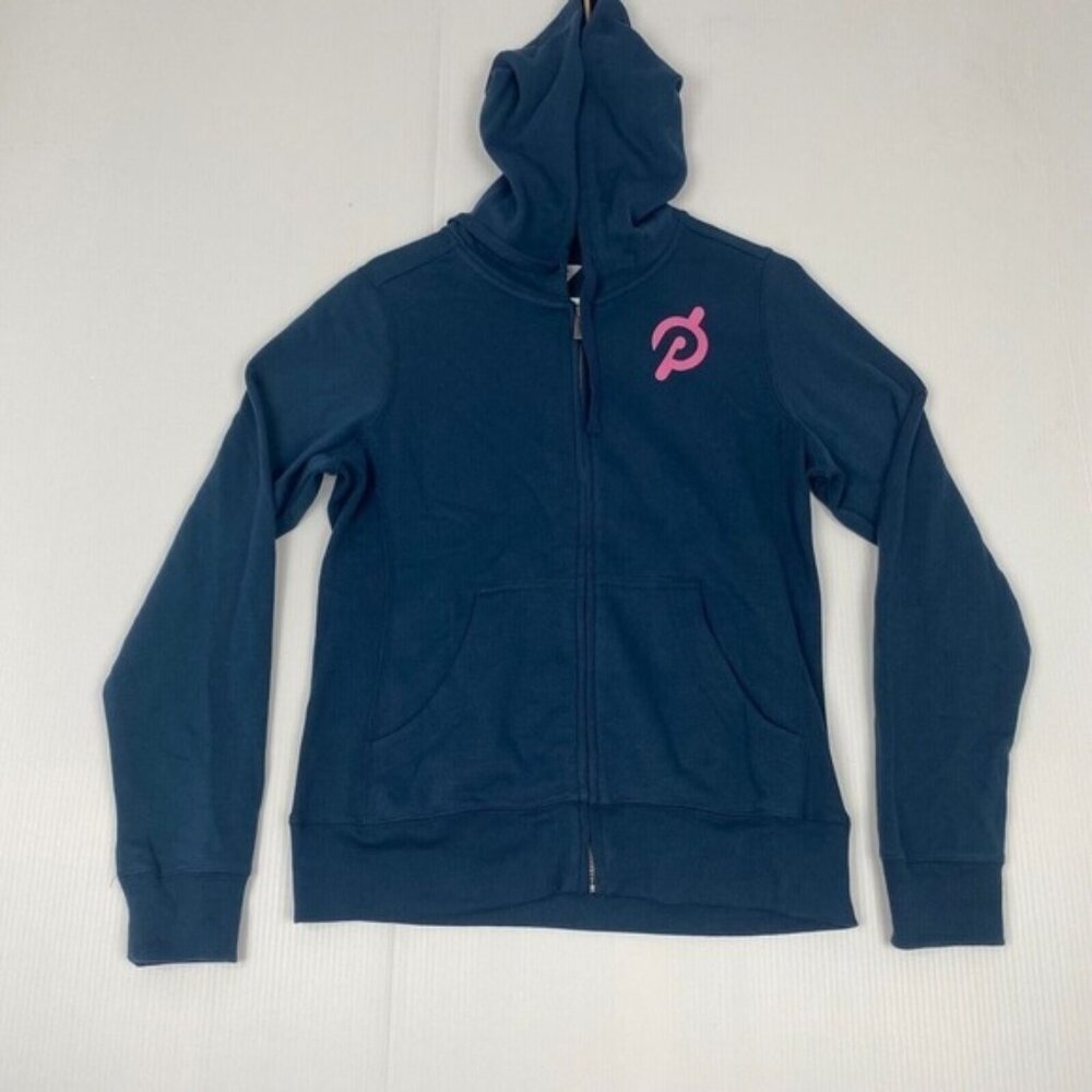 Peloton Women's Full Zip Jacket Blue Hoodie Size M Comfort Sweater Comfort‎ New